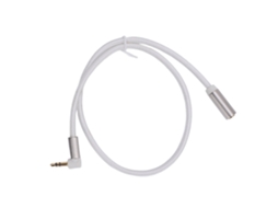 Cable de Audio Estéreo de 3,5 Mm Macho a Hembra Con Conector En Ángulo Recto, Extensión de 2 M, para Auriculares, Tableta, Altavoz Y Amplificador.