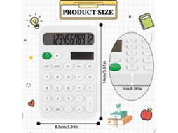 Calculadora de Bolso com 4 Funções, Ideal para Presentear no Volta Às Aulas BRILVIBERA (azul)