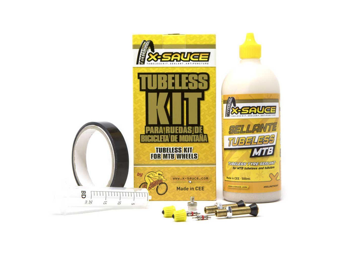 X-Sauce Schrader Tubeless Kit