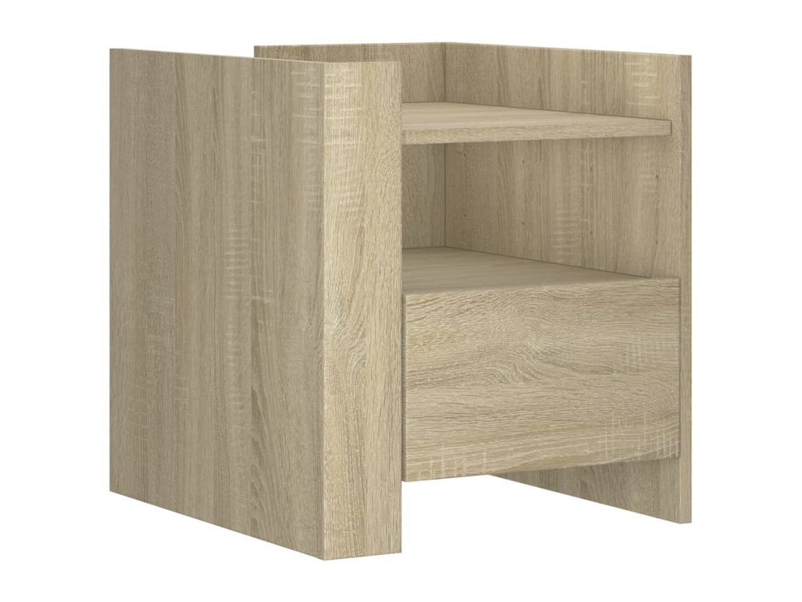 Mesa Cabeceira Carvalho Sonoma MAISON EXCLUSIVE 45x50x50 cm