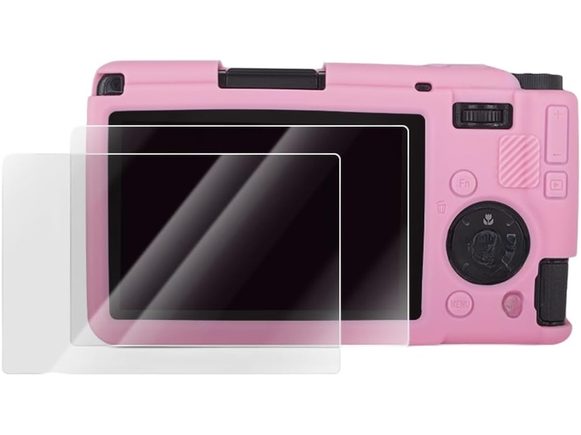 Capa Protetora De Silicone E Película De Vidro Temperado Para A Câmera