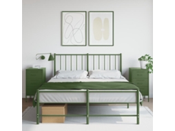 Vidaxl Mesas De Cabeceira 2 Pcs 36x39x68 Cm Aço Verde-azeitona