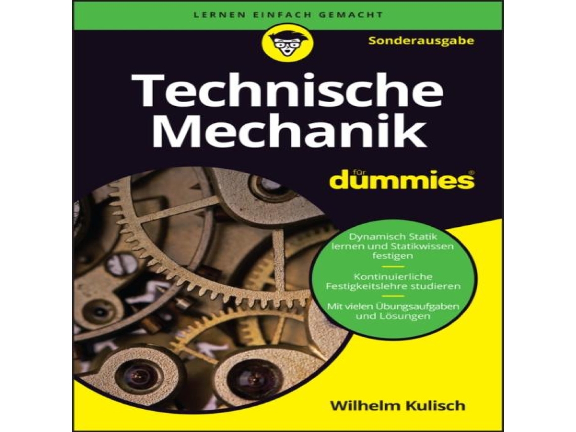 Livro Technische Mechanik fur Dummies de Wilhelm Kulisch (Alemão)
