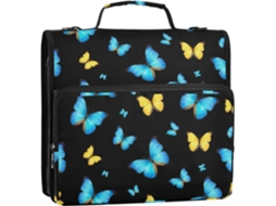 Pasta Organizadora De 3 Argolas Com Zíper E Alça Ombro Escola, Bolsas Diversas, 3, 8x 31, 8x 8, 9cm