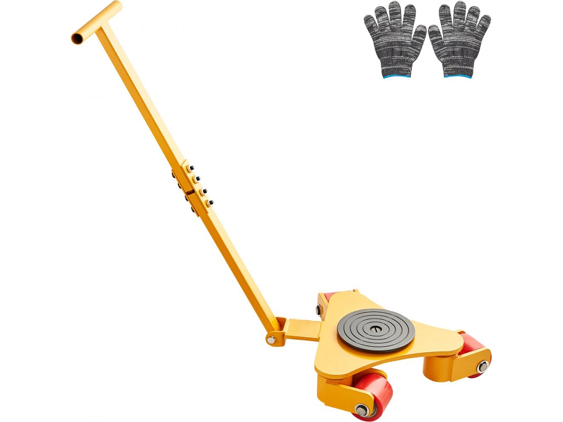 Transportador Industrial 3t Com Rodas Pu, Estrutura Em Aço E Pega Ergonómica Tekmaquinas