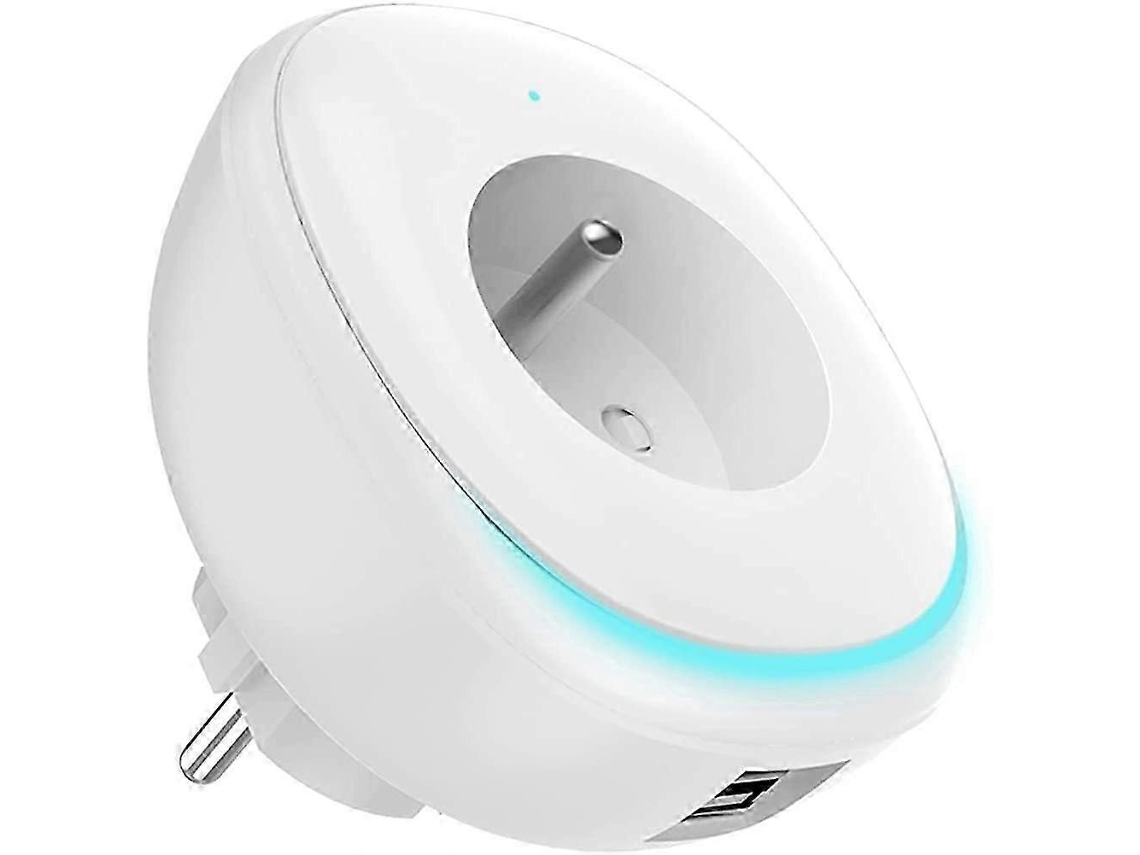 Tomada Inteligente Com 2 Usb, Maxcio Tomada Wi Fi Com Luz Noturna Led, Smart Smart Nostalgia88