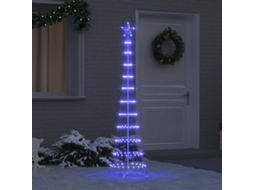 Vidaxl Árvore De Natal Led Azul 51 X 51 X 190 Cm Metal