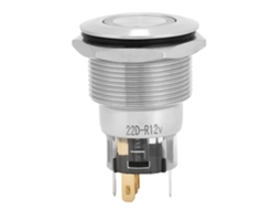 Laxiscreed Interruptor De Botão Em Aço Inoxidável Com Luz De Anel E Auto-reset