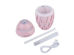 Umidificador Spray Rosa Luz Colorida LAXISCREED