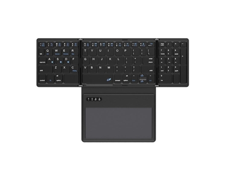 Foldable Bluetooth Compatible Keyboard Portable Folding Wireless Keyboard Efdafss