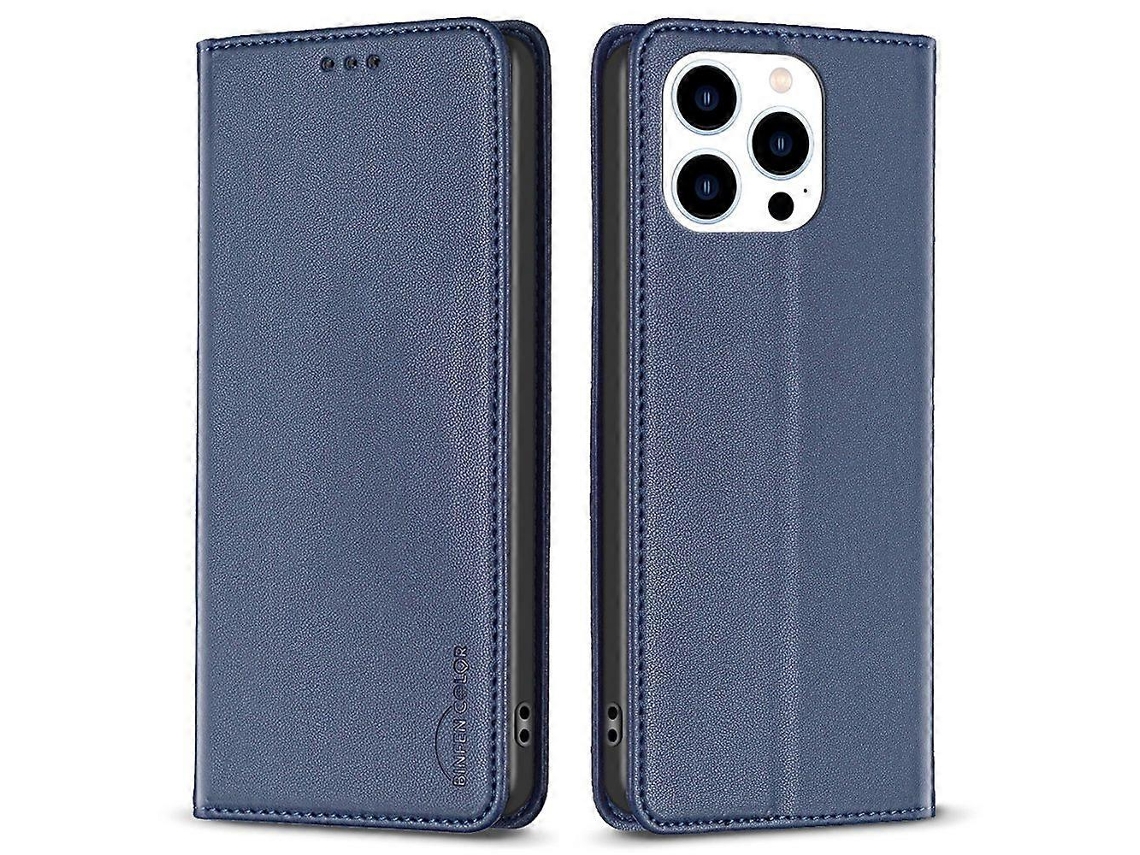 Capa De Couro Sintético Com Compartimentos Para Cartão Para Iphone 16 Pro