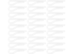 200 Prendedores de Roupa Transparentes Plástico, Resistentes Ao Desgaste, Versáteis para Camisas, CHABERLU