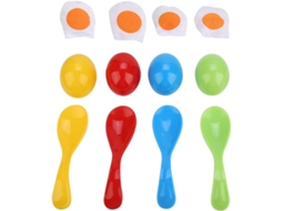 Conjunto de 4 Ovos de Páscoa com Colheres SFUSHOS