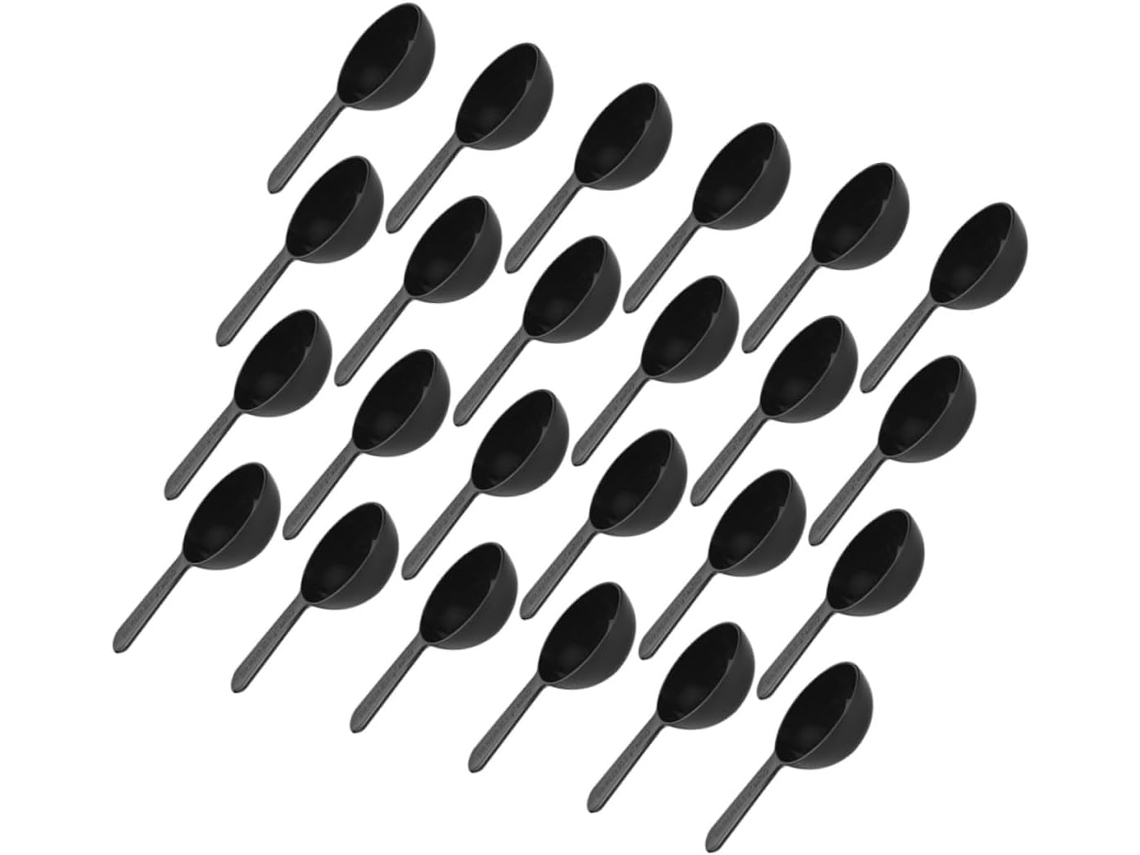 Colheres Medidoras De Plástico Pp Café E Pó, Pacote Com 50 Unidades, Design Simples E Funcional Cafés