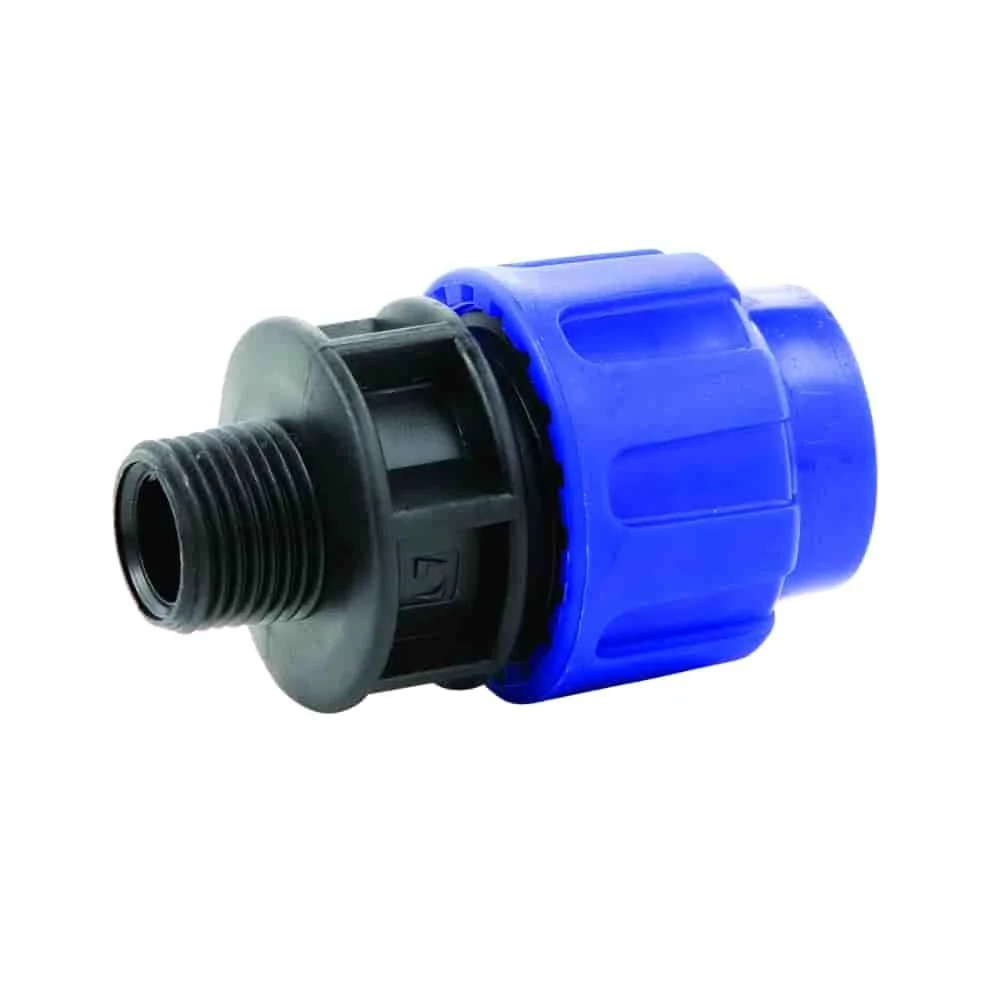 Conexão Rápida Para Tubo Pe 20mm X 1'' Ag Com Vedação Segura E Instalação Simples