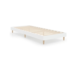 Bed Frame, Bed Frames Vidaxl Branco Madeira Processada (75 X 190 Cm)