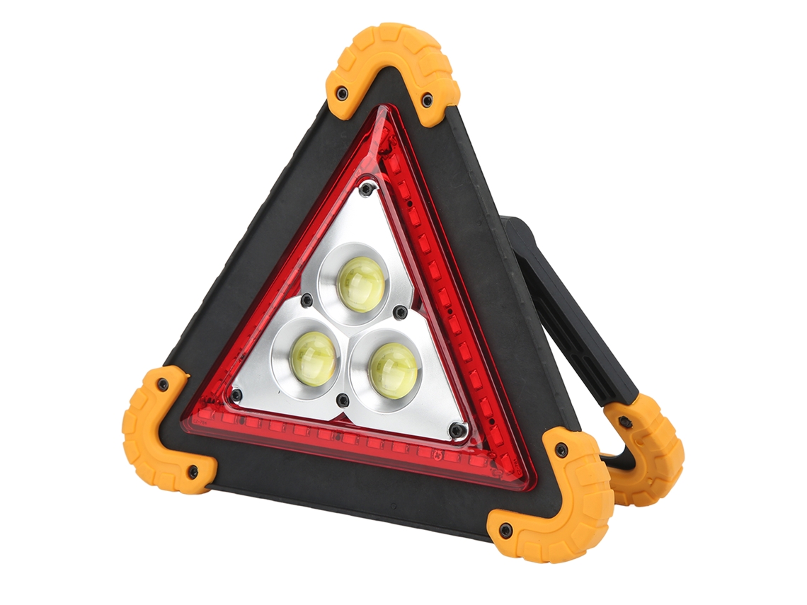 Luz Triangular de Emergência Led Portátil para Carro, 4 Modos, Resistente à Água Ip65 | S/MARCA