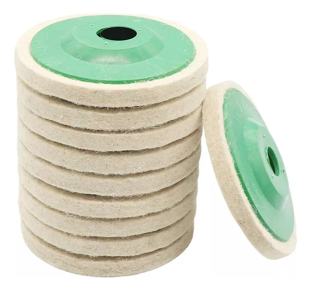 Nova Lã De Polimento 100 Mm 4 Peças De Feltro De Polimento 10 Discosvayotoy