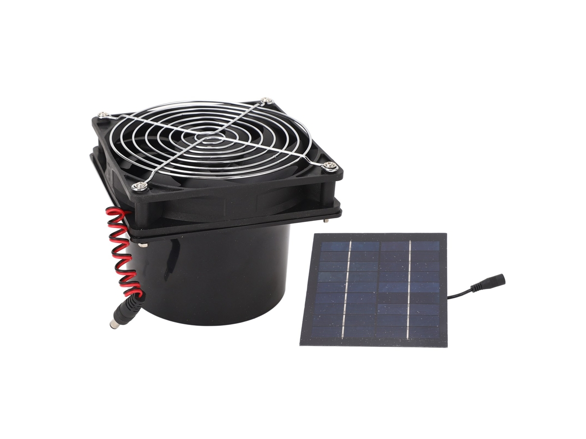 Ventilador Solar Eficiente Dissipação Calor 50w 5 12v