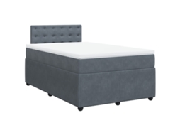 Box Spring Bed, Box Spring Beds Vidaxl Cinzeto Veludo (120 X 200 Cm)