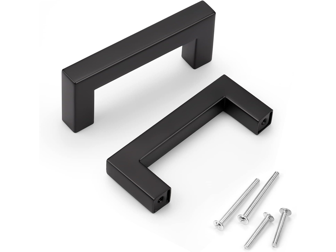 Knobwell Pacote com 20 Puxadores 76 Mm 20 P, Aço Inoxidável