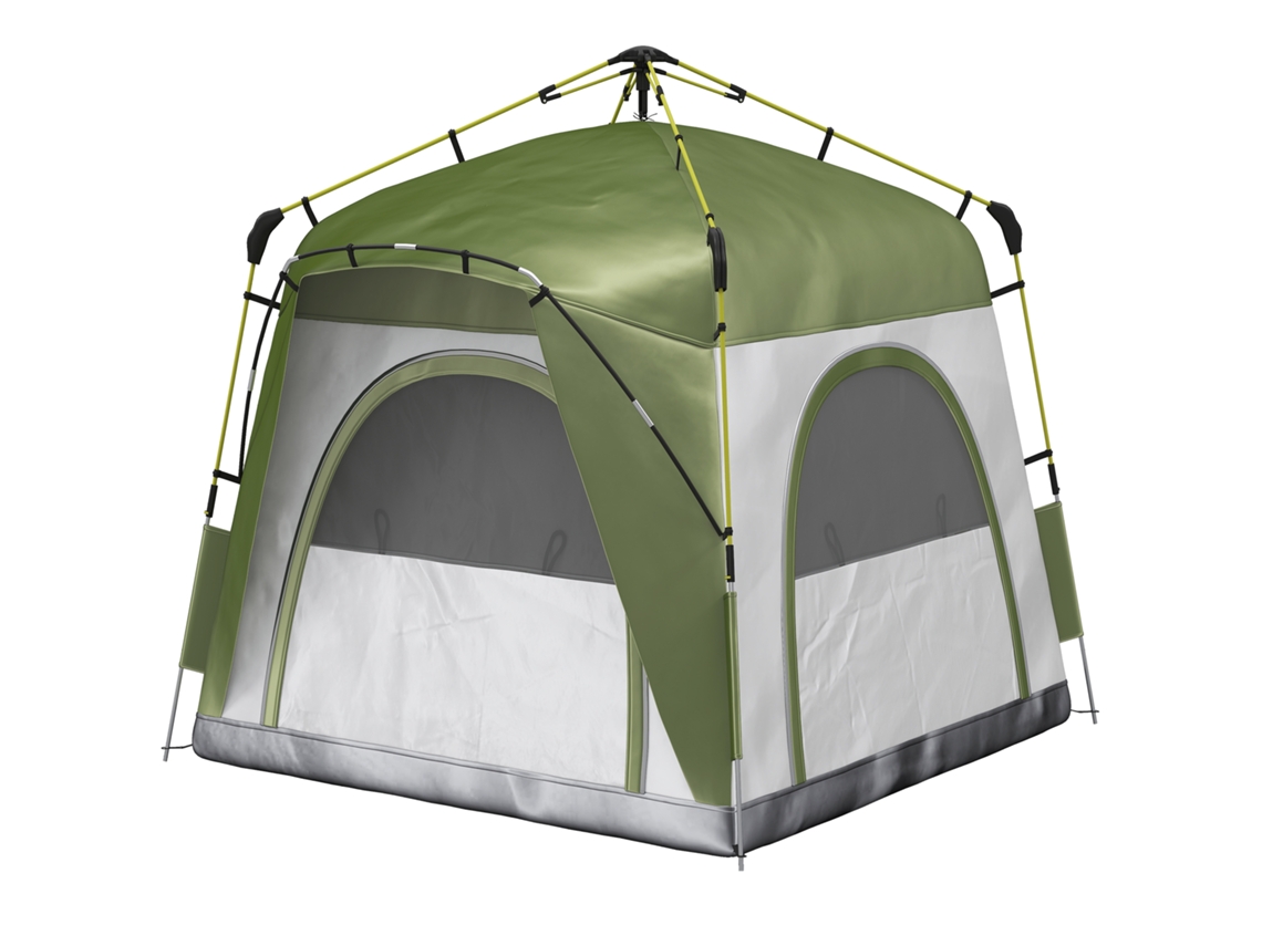 Barraca Pop up Automática (hidráulica, À Prova de Intempéries, 240x240x199cm, Verde e Cinza)