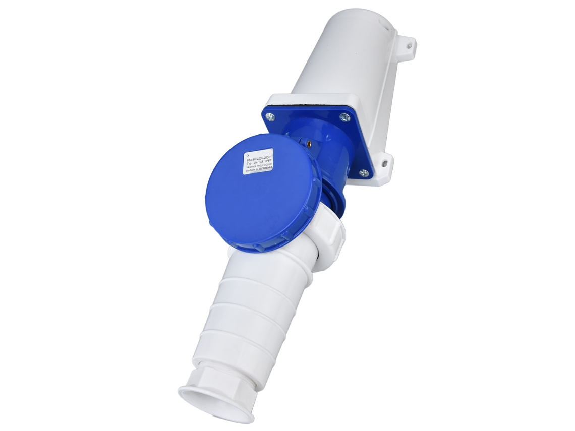 Conector Elétrico Industrial 3 Pinos Ip67 63a