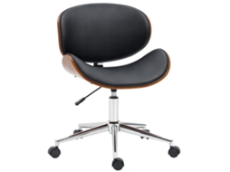 Cadeira de Escritório ergonômica, com apoio para os pés e braços, altura ajustável, 59x58x103/123cm, preta ZENCORE SERVICES