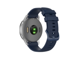Pulsera Em Silicone Azul Marinho Ajustável 20mm Para O Seu Samsung Galaxy Watch 42mm/garmin Vivoactive 3