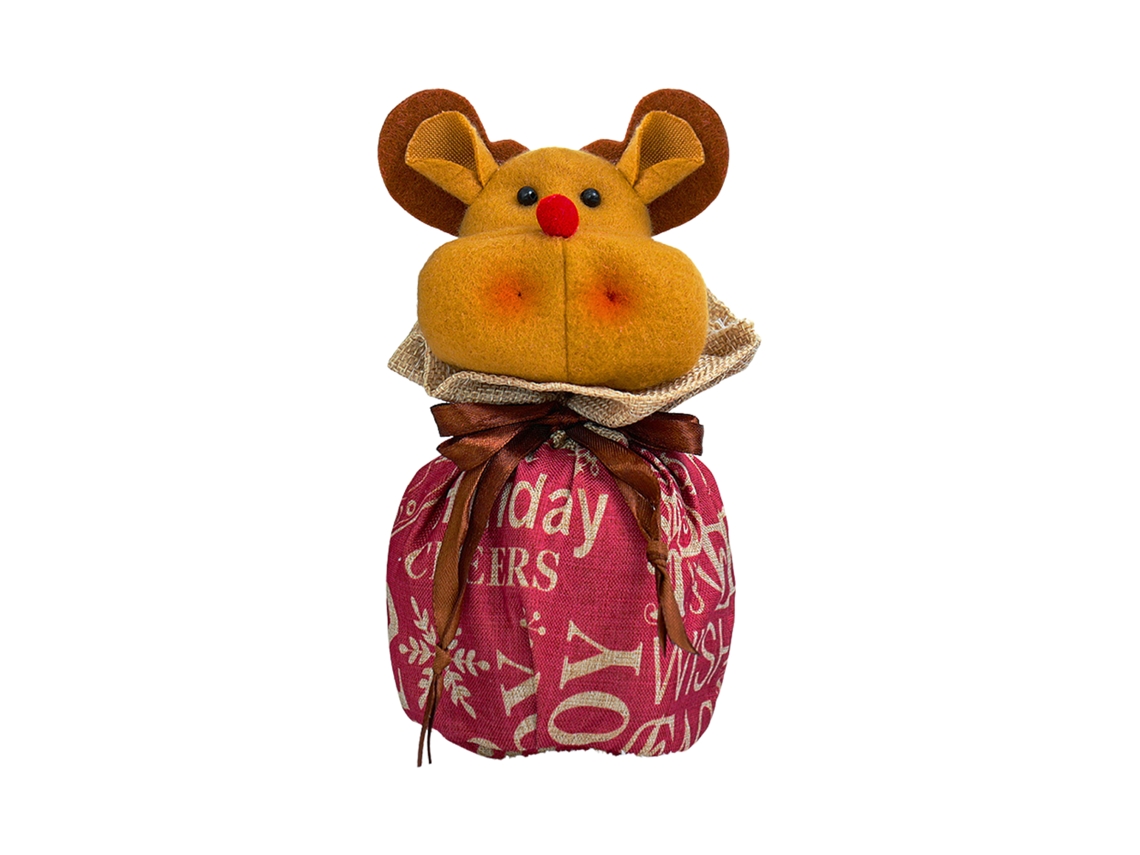 Bolsa Presente Maçã Natal 25x15cm 1 Unidade