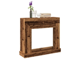 Vidaxl Cornija De Lareira 100x30x87,5 Cm Derivados De Madeira Velha