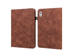 Capa De Couro Para Tablet Lenovo Tab M8 De 4ª Geração Com Estampa Floral Em Relevo.