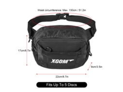Bolsa de Cintura para Disc Golf Ajustável com Suporte para Discos S/MARCA