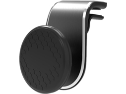Suporte Magnético Preto Para Celular Veicular Em Silicone E Metal, Estável E Seguro.