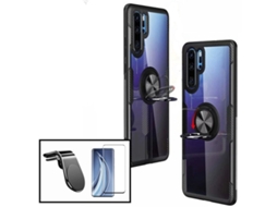 Kit Capa, Película 5D e Suporte Magnético Auto Xiaomi Mi 9 3x1 Clear Armor