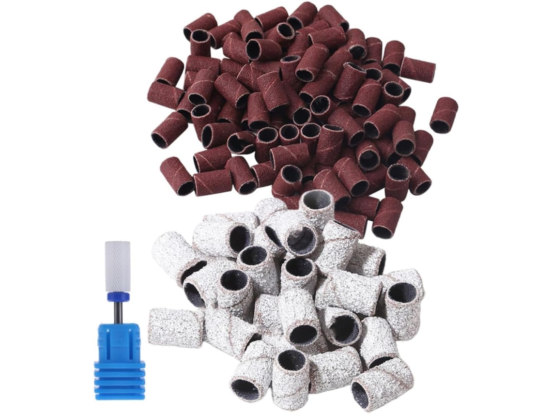 Kit profissional de polimento de unhas com 201 peças, polidor Corindon.