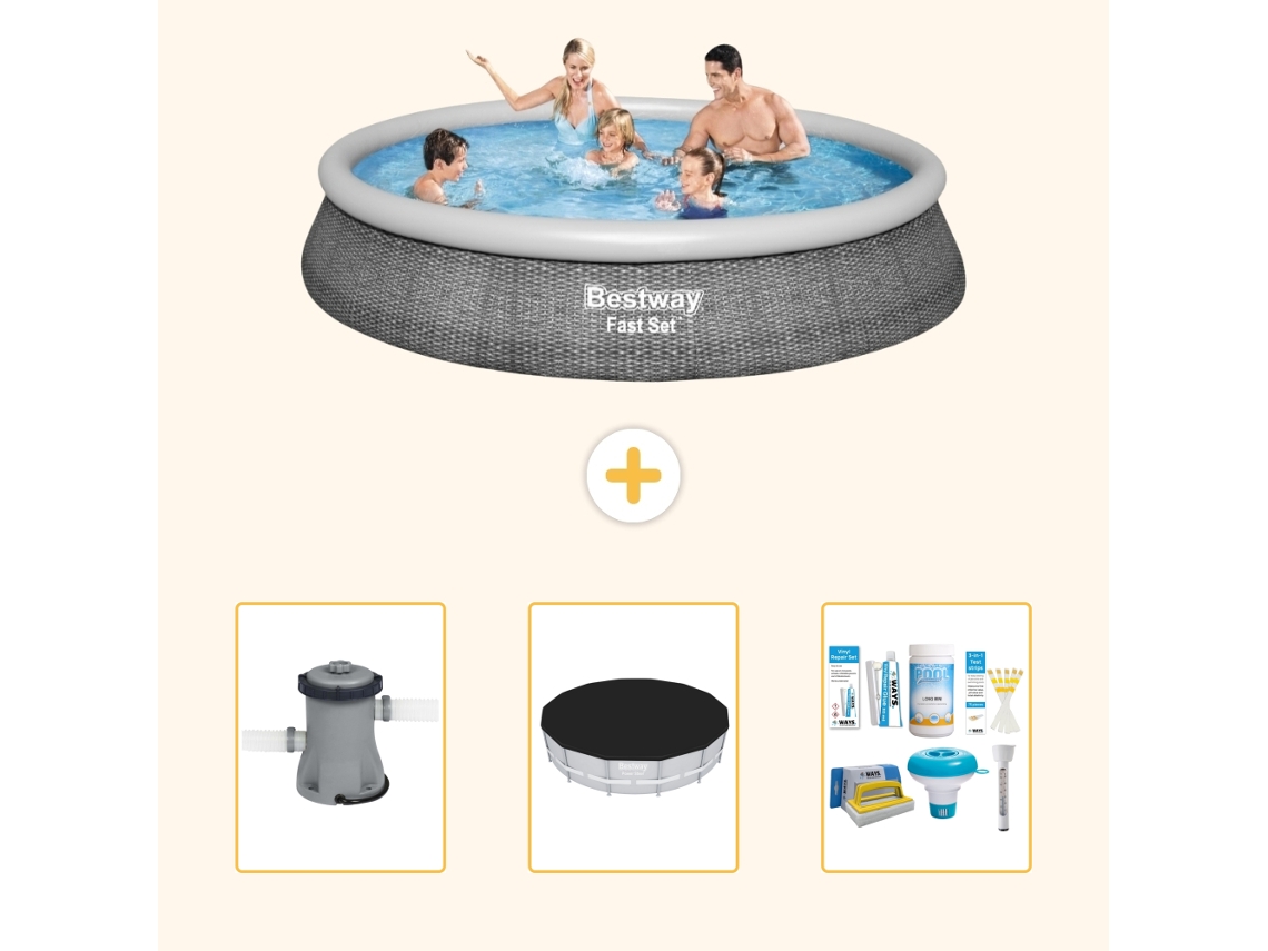 Bestway Piscina Bestway Fast Set Redonda - 396x84 Cm - 4-peças S22671
