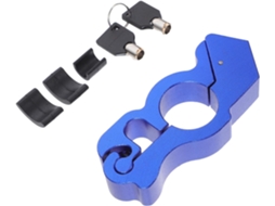 1 Conjunto De Trava De Guidão Reforçada Para Motocicletas E Scooters, Com Trava De Segurança.