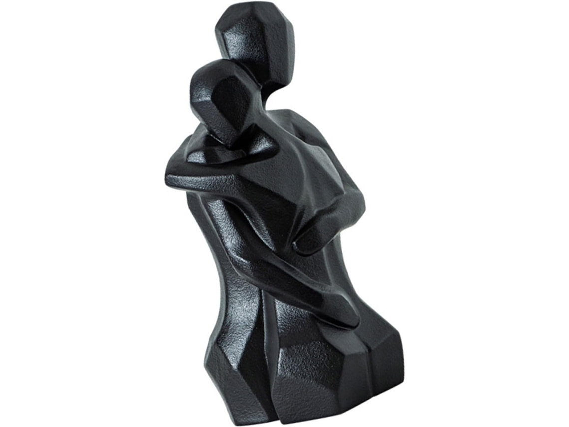 Escultura De Casal Em Cerâmica Feita À Mão, Estatueta Reconfortante Para Aniversário De Casamento