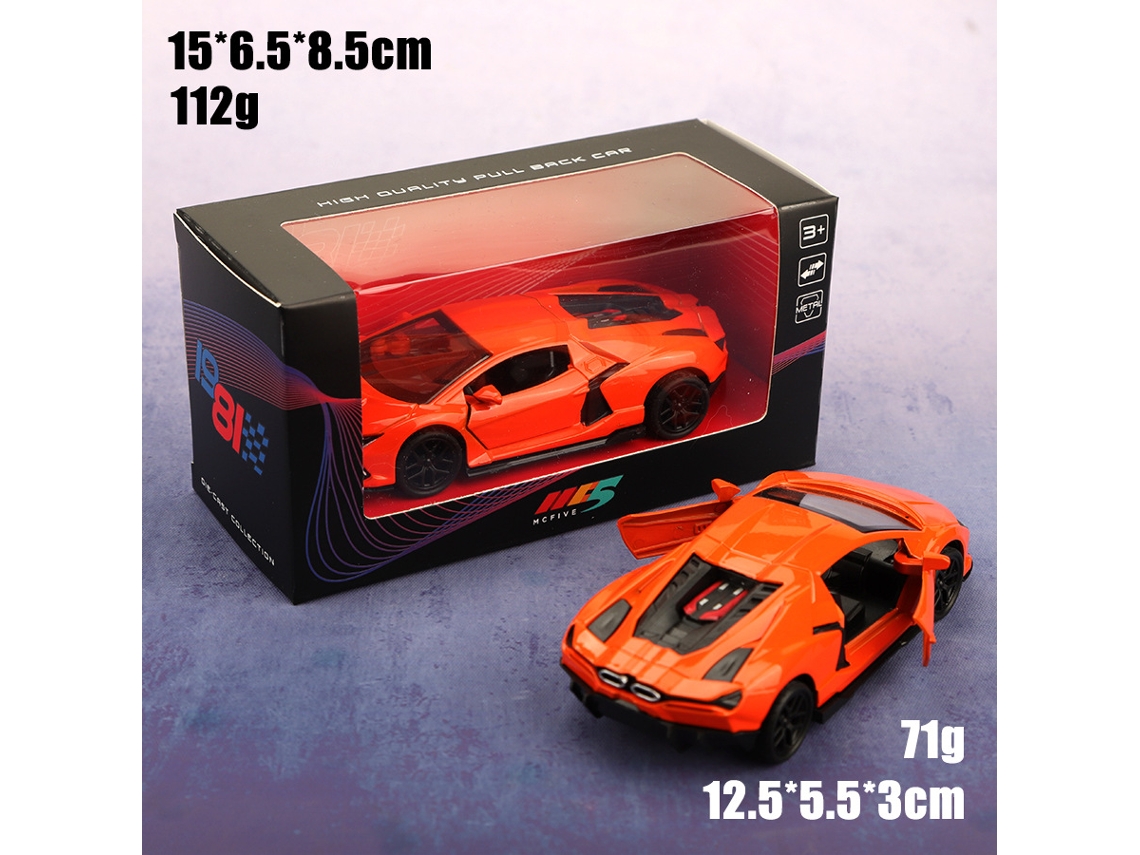 Miniatura de Carro em Metal Fundido, Escala 1/36, Brinquedo Infantil MDUG