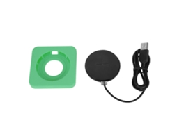 Carregador Sem Fio EOOCOO com carregamento rápido universal e capa de silicone verde