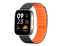 Bracelete para Xiaomi Smart Band 10/9/8 XIAOMOYU em silicone magnético com três esferas azul enevoado e areia em pó