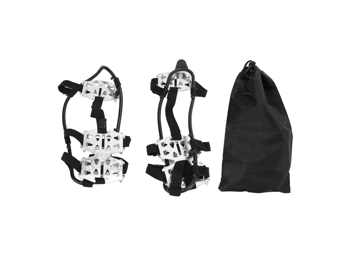 Grampões de Escalada 24 Dentes Aço Inox Silver L