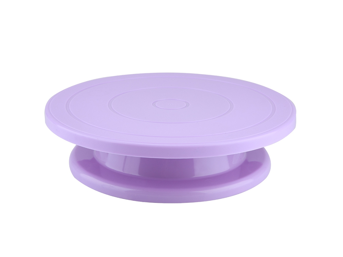 Torreta Giratória Para Decorar Bolos Ferramenta De Confecção Roxo