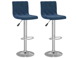 Bar Stool, Bar Stools Vidaxl Azul Veludo (n/a)