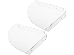 Aboofan Prateleiras De Canto Parede, 2 Peças, Elegantes Prateleiras Flutuantes De Acrílico Para Shampoo E Sabonete