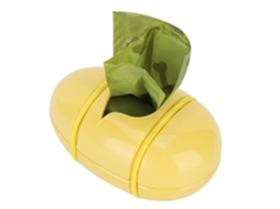 Caixa De Lixo Pet Plástica Ovo Elástico Saco Amarelo