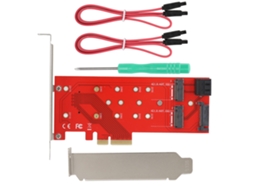 Adaptador Riser Card Conversor Ssd Pci-e 4x Para M.2 B/m Key Com Interfaces Abundantes