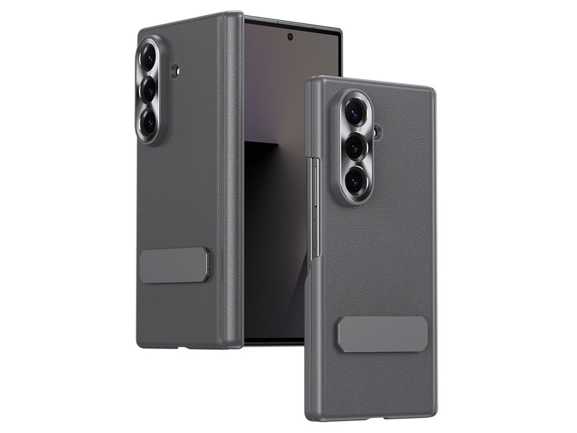 Capa Chrui Para Samsung Galaxy Z Fold 7, Custodia Pieghevole Com Suporte (compatível, Cinza)