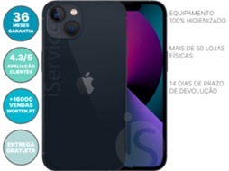iPhone 13 APPLE (Recondicionado Marcas Mínimas - 6.1'' - 256 GB - Meia-noite)